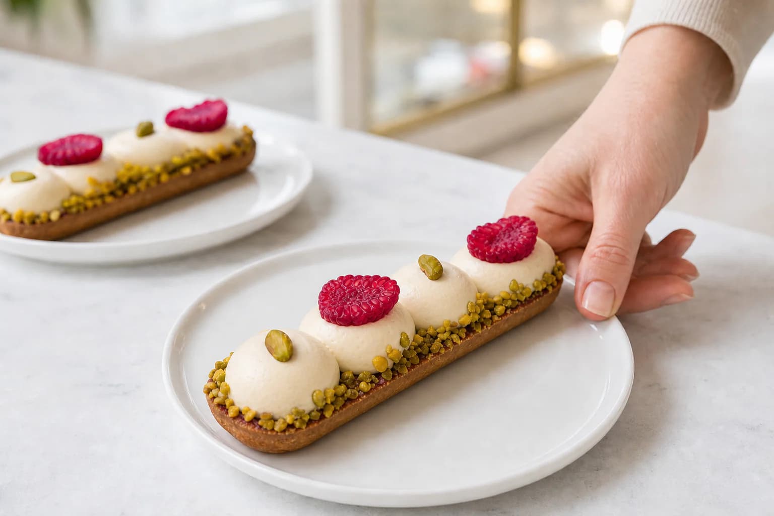 Finition d’une tarte Tema’s Cake