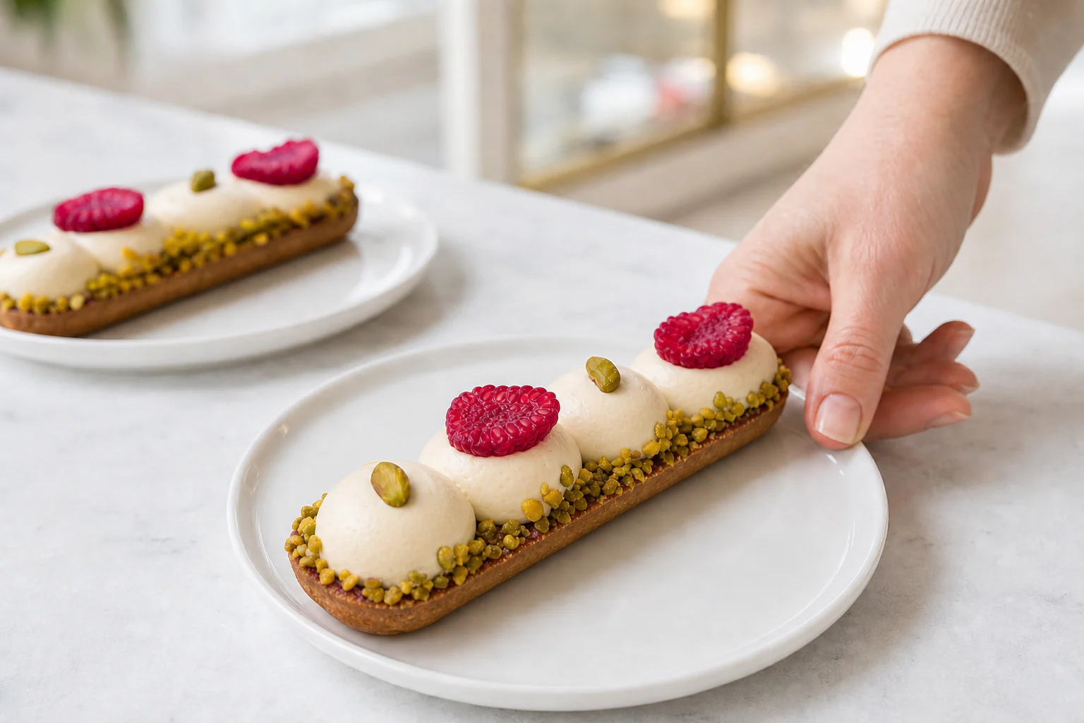Finition d’une tarte Tema’s Cake